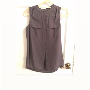 J Crew button down sleeveless top